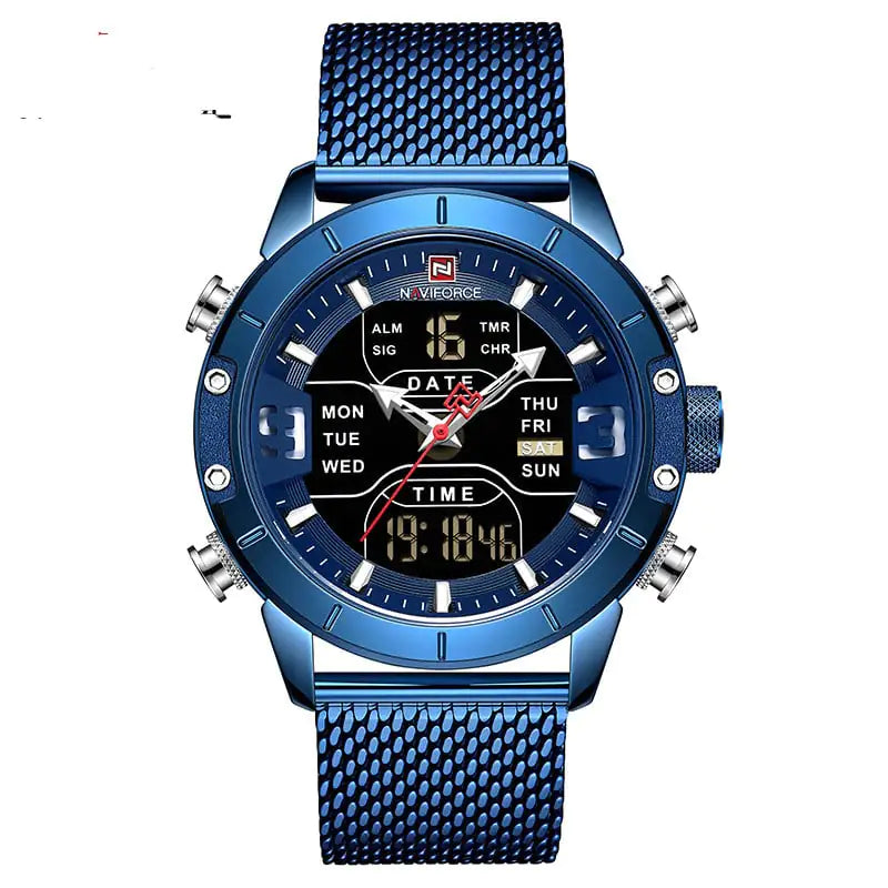 Men's Business Quartz Watch with Alarm and Calendar