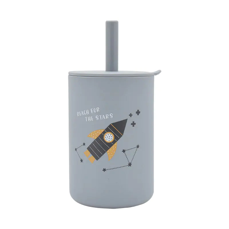 Leak-proof Silicone Children's Drinking Cup for Baby