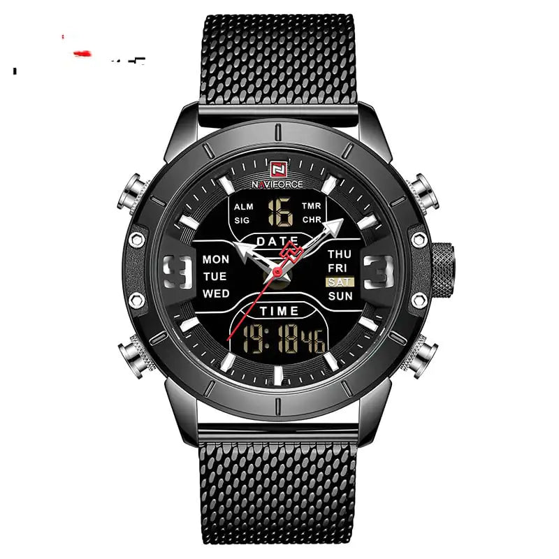 Men's Business Quartz Watch with Alarm and Calendar