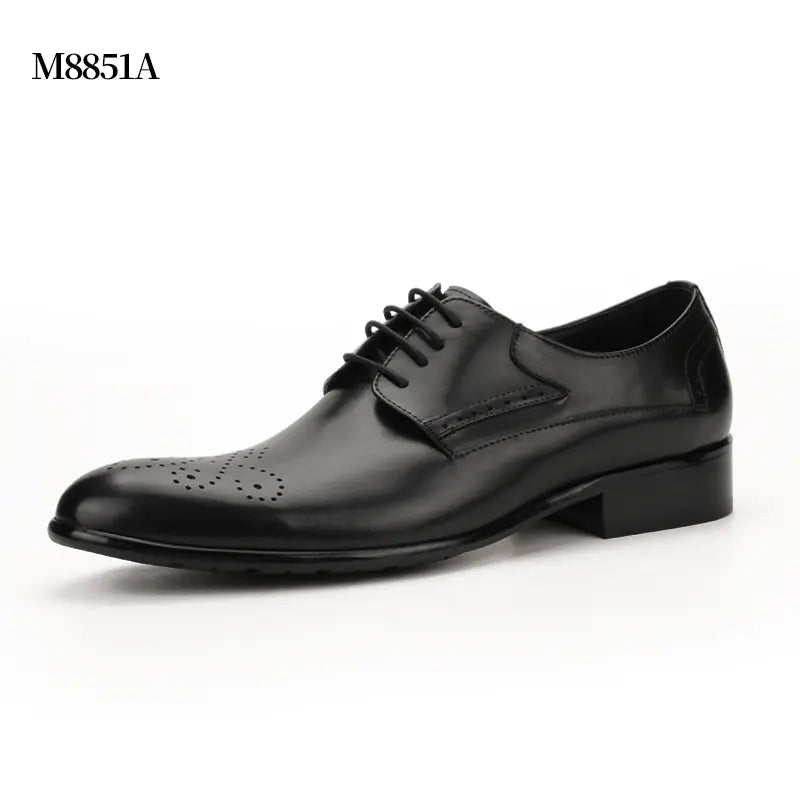 Carved Leather Formal Shoes for Men