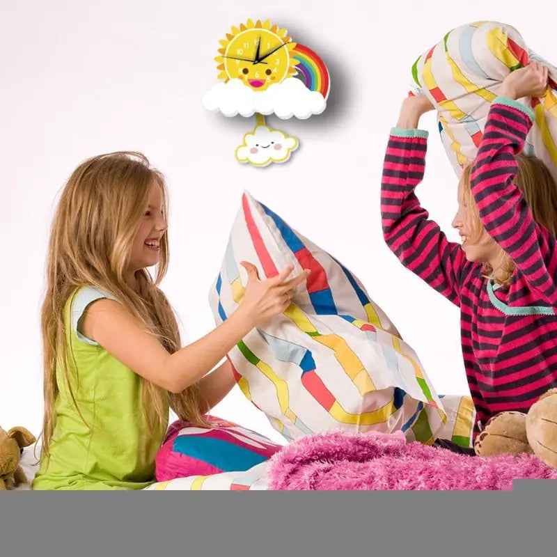 Creative Cartoon Wall Clock for Bedroom and Living Room