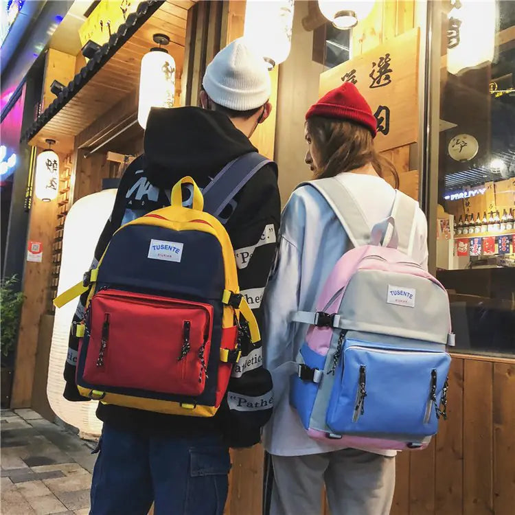 Trendy Korean Style Backpack for Students and Couples