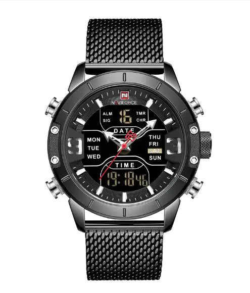 Men's Business Quartz Watch with Alarm and Calendar