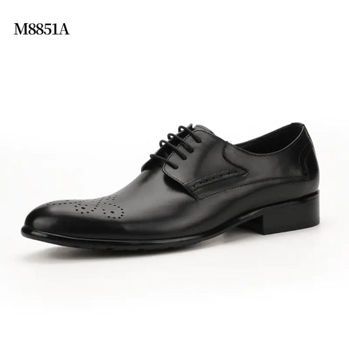 Carved Leather Formal Shoes for Men