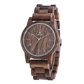 Men's Wooden Quartz Watch in Black Sandalwood