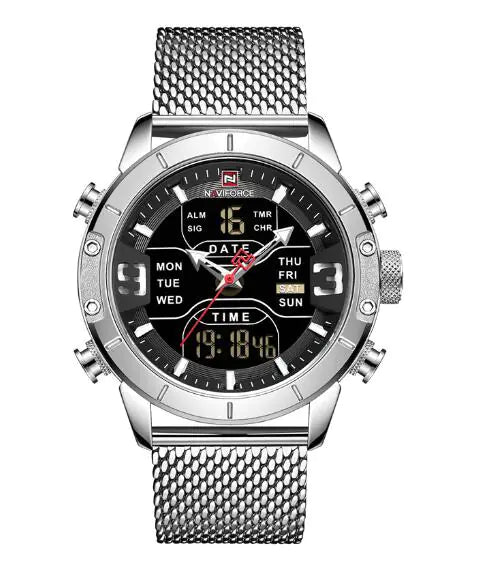 Men's Business Quartz Watch with Alarm and Calendar